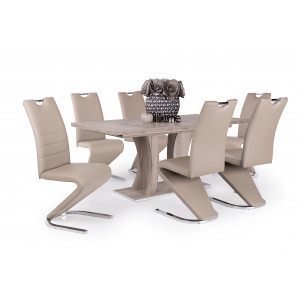 San remo asztal + beige szék