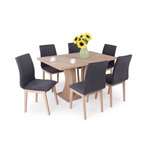 Lina étkező Berta asztallal-Wenge asztal-Dió szék
